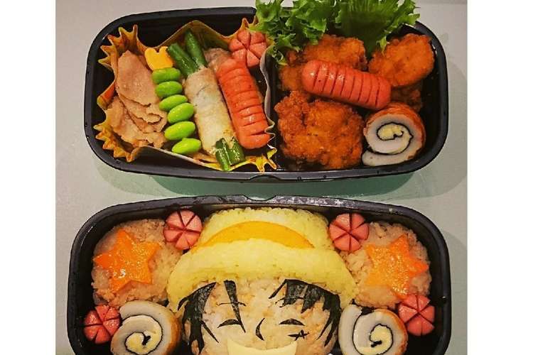 ワンピースルフィキャラ弁当 お弁当 レシピ 作り方 By さくら クックパッド