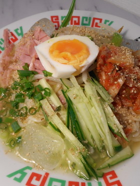 サッポロ一番で簡単冷麺