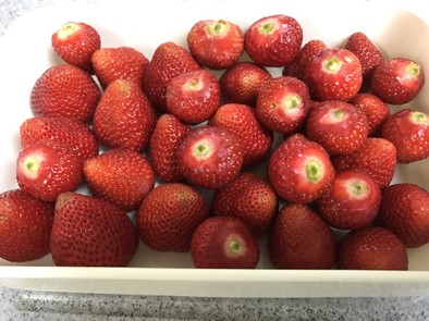 すぐに食べれる苺の保存方法❤︎の写真