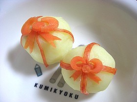 かわいいプレゼント キャラ弁のおかず