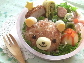 ふわふわクマちゃん キャラ弁