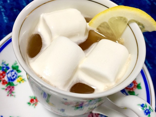 美肌効果up マシュマロレモンティー レシピ 作り方 By ふたごゆき クックパッド