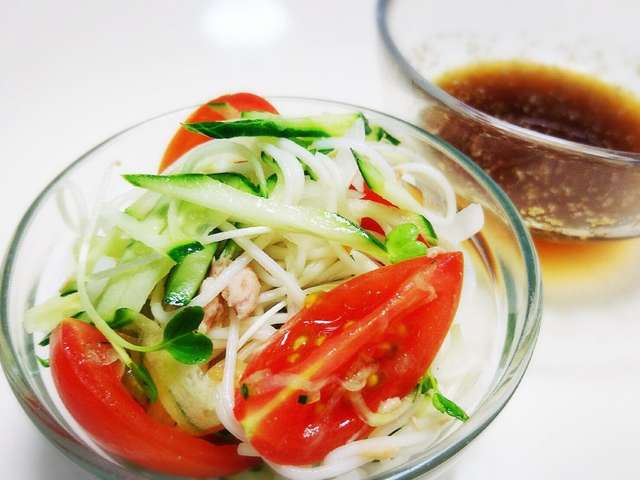 ご飯が足りない時のお助けサラダ素麺 レシピ 作り方 By タワまん