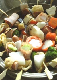 パーティーに串鍋:お節の材料プラスα