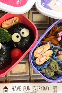 運動会にも！まっくろくろすけ弁当