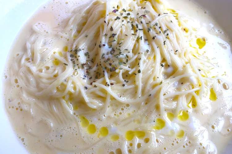 素麺アレンジ お手軽スープカルボナーラ レシピ 作り方 By 藤井２１ クックパッド 簡単おいしいみんなのレシピが374万品