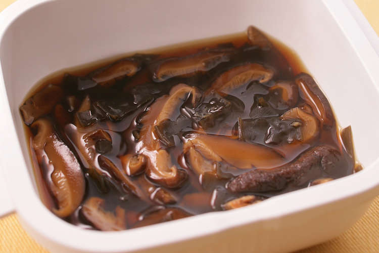 昆布と干し椎茸の甘辛煮 レンジで9分 レシピ 作り方 By グルラボ 公式 クックパッド