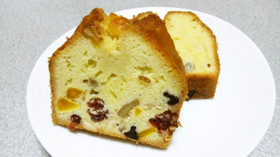 ブランデー香る♪フルーツケーキ