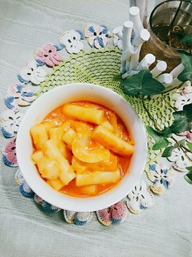 甘辛で箸が止まらない♥チーズトッポギ♥