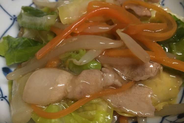 豚バラと野菜炒めのあんかけ レシピ 作り方 By がよな クックパッド 簡単おいしいみんなのレシピが371万品