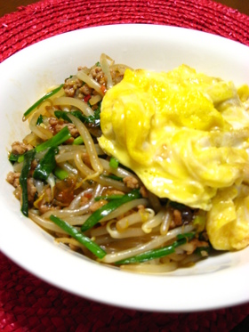 四川風もやしあんかけ飯♫♬