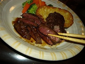 私流☆鹿ステーキ・レアの焼き方
