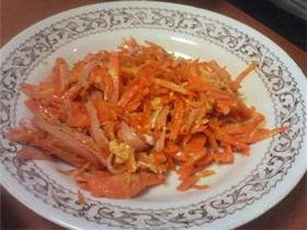 にんじんのカレー粉炒め