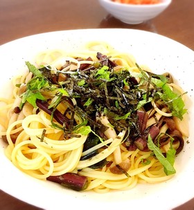 ☆彡簡単 ワラビの和風パスタ☆彡