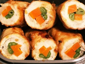 人参とインゲンの豚肉巻き☆お弁当にも