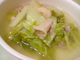 冬の定番 はくさいの塩煮