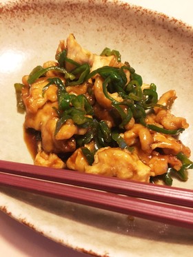 簡単★ヘルシー鶏胸肉とピーマンの青椒肉絲