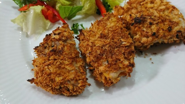 魚焼きグリルで仕上げる 揚げない一口カツ レシピ 作り方 By シュフ子 クックパッド 簡単おいしいみんなのレシピが352万品