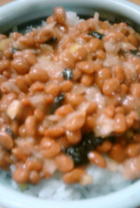 チョレギサラダ風納豆ご飯