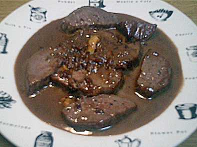クランベリー・ゴルゴンゾーラのステーキの写真