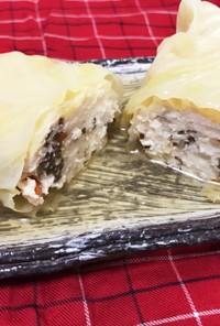 昆布だし香る和風ロールキャベツ