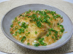 豆腐と明太子のグラタン