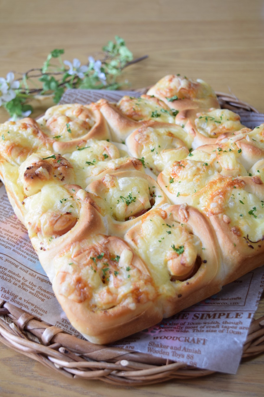 ハムマヨチーズのちぎりパン♪の画像