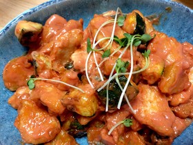 簡単節約晩ごはん③鶏胸肉のオーロラソース