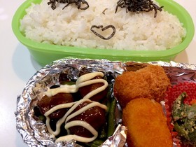 簡単お弁当♪照り焼きミートボールアレンジ