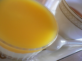 柚子茶を使ったレアチーズケーキ