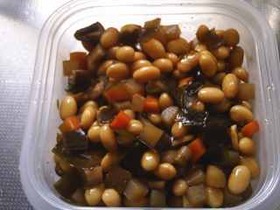 圧力鍋で家庭の味;五目豆