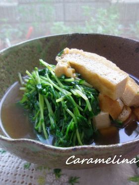 菜っぱとお揚げさんの炊いたん