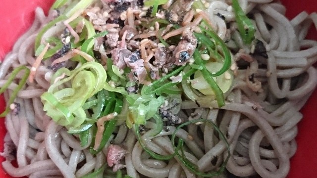 カリカリ梅ちりめんふりかけでぶっかけそば レシピ 作り方 By マユシム クックパッド 簡単おいしいみんなのレシピが358万品