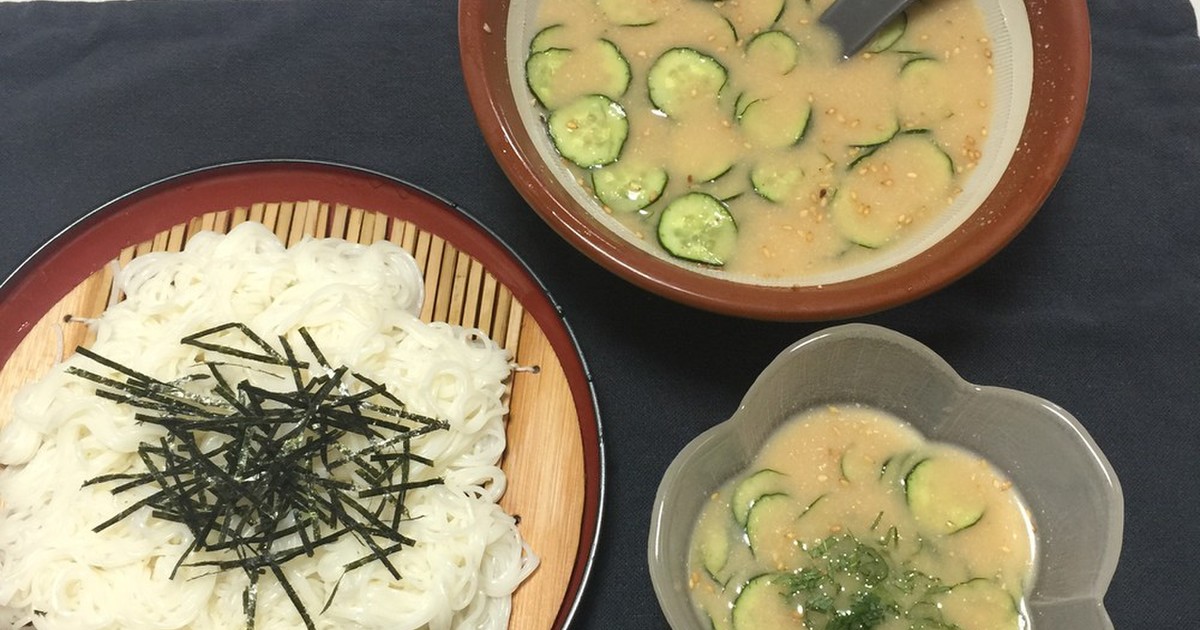 夏 超サッパリ 素麺 ごま キュウリだれ レシピ 作り方 By Mitue クックパッド 簡単おいしいみんなのレシピが356万品