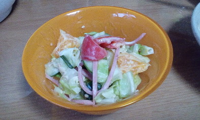 簡単チョップドサラダの写真