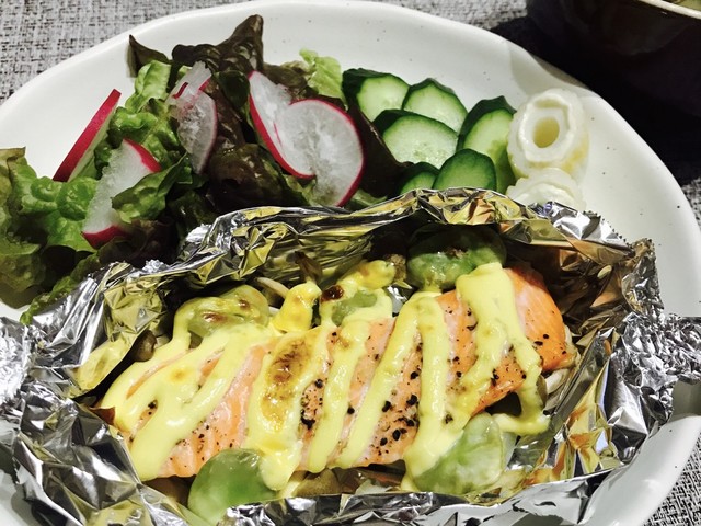 サーモンとお野菜のマヨネーズオーブン焼き レシピ 作り方 By ユメちゃん クックパッド 簡単おいしいみんなのレシピが355万品