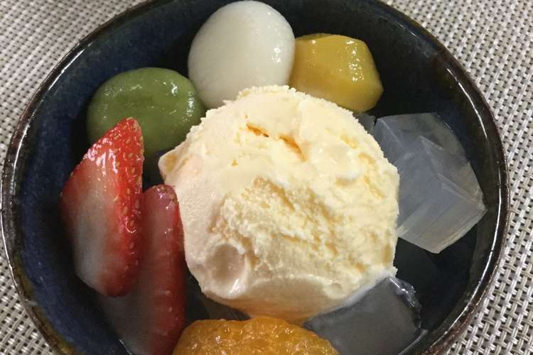 白玉クリームみつ豆 レシピ 作り方 By Yuminan47k クックパッド 簡単おいしいみんなのレシピが355万品