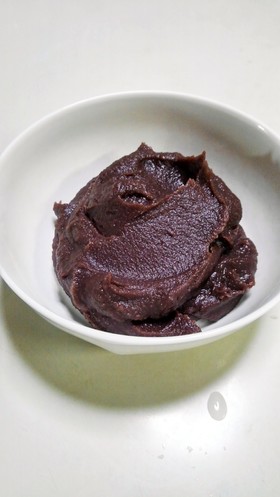味は粒あん見た目はこしあん?手作りあんこ