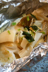 鱈とエリンギのホイル焼き☆松茸風味
