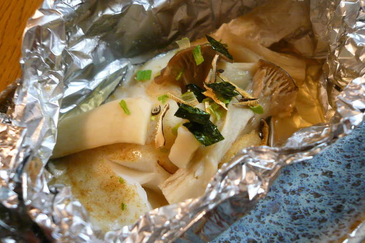 鱈とエリンギのホイル焼き 松茸風味 レシピ 作り方 By おぶうさま クックパッド