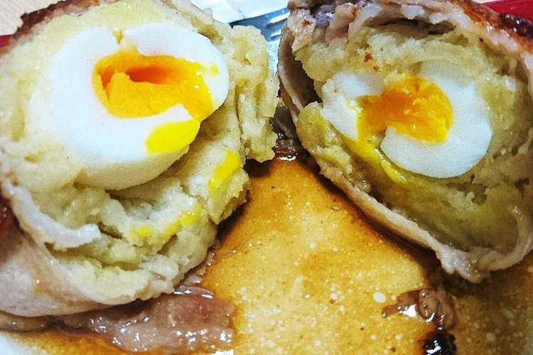 半熟卵のポテサラ肉巻き焼き レシピ 作り方 By チーズ好きのライブラ クックパッド 簡単おいしいみんなのレシピが360万品