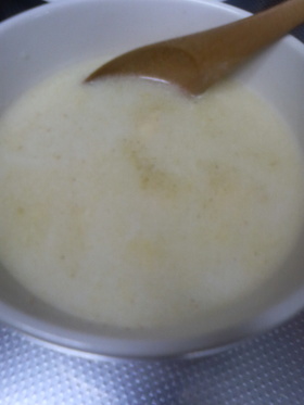 コーンのミルクスープ
