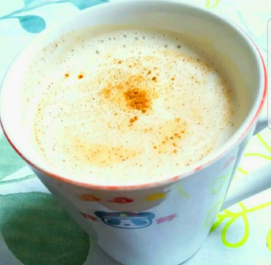 ホットミルクでメープルシナモンコーヒーの画像
