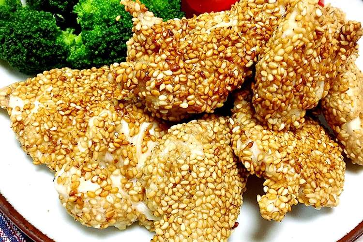 お弁当に 鳥ささみのゴマ衣焼き レシピ 作り方 By エリツインぴっぴ クックパッド 簡単おいしいみんなのレシピが355万品