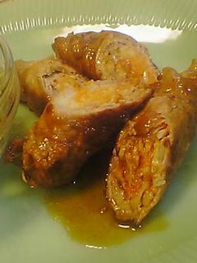 キャベツと人参の肉巻き♪