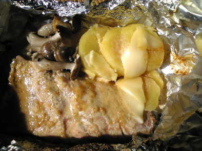 鮭の味噌マヨホイル焼きの写真