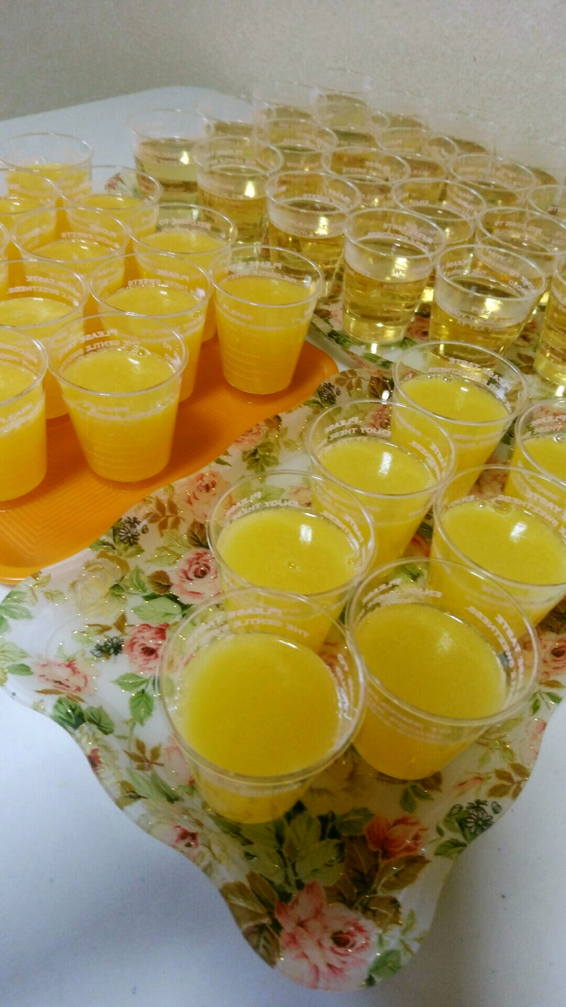 果汁100％ジュースのゼリーの画像