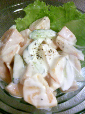 シャキシャキっと!柿のサラダ