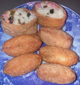 昆布巻き&しょうがの酢漬け入り稲荷寿司