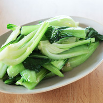 青梗菜のシンプル塩炒め
